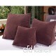 EJFREHF Tampon Solide Large Soft Triangular Back Support Cushion Cotton Office Car Bed Lumbar Waist Cushion Pillow Decor Vert café - B07VF574RH